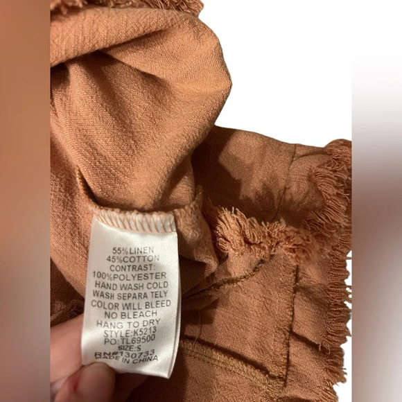 Umgee Animal Jacquard Print Layered Sleeve Top Sz S - Picture 5 of 7